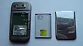 5-megapixel camera, lithium-ion battery and stainless steel cover of the Nokia E72