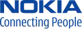 New slogan typeface (Nokia Sans font) introduced in 2005. Nokia Sans had been used by Nokia in products since 2002.[274]