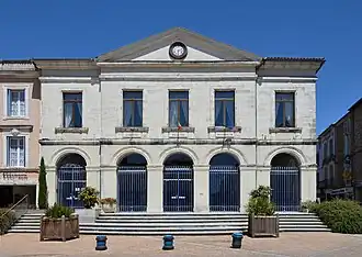 The town hall in Nontron