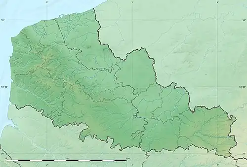 Battle of Raismes is located in Nord-Pas-de-Calais