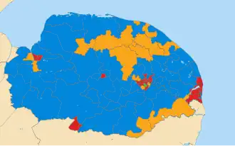 2005 results map