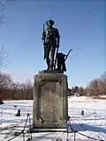 The Minute Man sculpture by Daniel Chester French was cast at Ames.