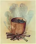 Clay pot of North Carolina Algonquins used for boiling.