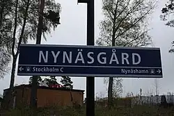 Station sign