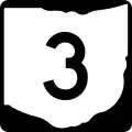 State Route 3 marker
