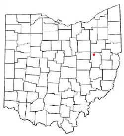 Location of Strasburg, Ohio