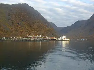 View of the village from a distance