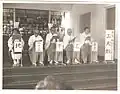 Japanese in São Paulo-Brazil, Liberdade neighborhood, in a Shinto chapel.