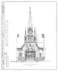 Drawing made for the 1934 HABS