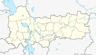 Gvozdevo is located in Vologda Oblast
