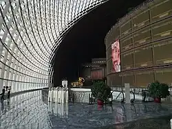 Inside the theater