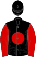 Black, red disc and sleeves