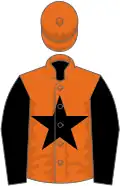 Orange, black star and sleeves
