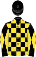 Black and yellow check, diabolo on sleeves