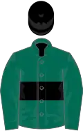 Dark green, black hoop, black cap