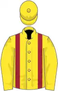Yellow, maroon braces