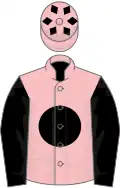 Pink, black disc and sleeves, diamonds on cap