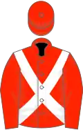 Scarlet, White cross belts