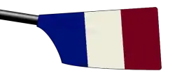 Image showing the rowing club's blade colours