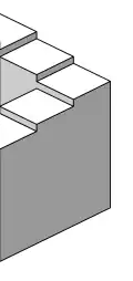 Right part of the Penrose stairs