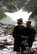 German Boy Scouts with M1931 Splittermuster shelter-halves in 1993