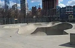 Pier 62 Skatepark Flow Area Looking East