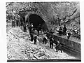 Rescue and recovery efforts on the day after the landslide (1 February 1928).