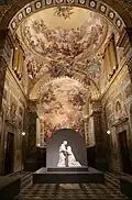 Presbytery frescoes with Visitation by Della Robbia