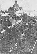 19th century view of the square