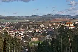 View from the west