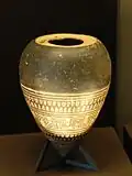 Example of a "pointed" style of pyxis, c. 900–875 BC, Louvre Museum