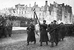 Parade of the First Polish Army on Marszałkowska Street