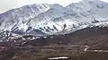 Alborz mountain range and Lar National Park from Polur.