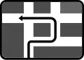 Guide to the left turn point