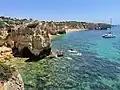 Cliffs near Praia do Castelo.