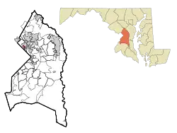 Location of Brentwood, Maryland