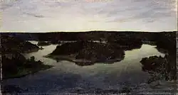 A Summer Night at Tyresö. 1895. 78 × 144&nbsp;cm. Nationalmuseum, Stockholm.