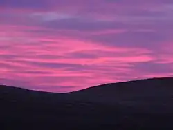 Sunrise in the desert