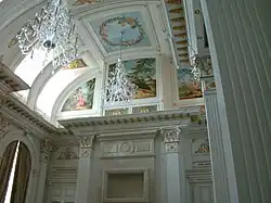 Chandeliers of the residence.