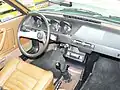 View of the cockpit and dashboard