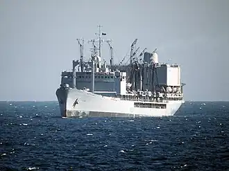 RFA Olna (A123) underway in 1991.