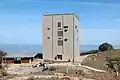 The radar tower and parking lot in 2022 after renovation