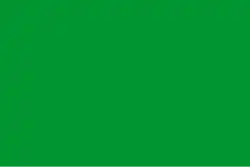 A plain green flag used by Peter Harris.[50]