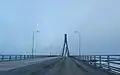 Approach of the Replot Bridge from the west