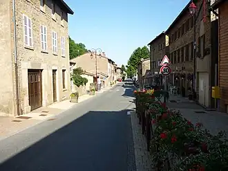 The D504 road in Rivolet