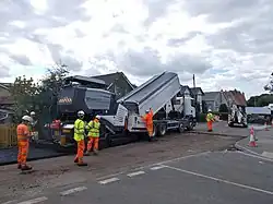 Image 20Laying asphalt (from Road surface)