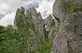 "Gotická brána" in the Súľov Rocks was the inspiration for the memorial