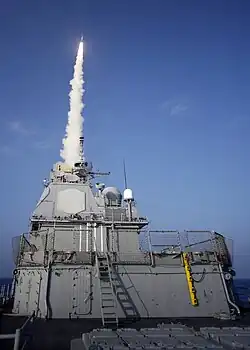 SM-3 climb from USS Lake Erie, 2008