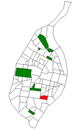 Location (red) of Gravois Park within St. Louis