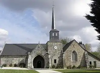 The church in Saint-Aignan